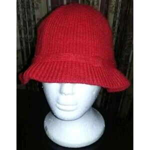 Vintage 1970s Made in Taiwan R.O.C. Lloyd Women Red Hat RN 50686